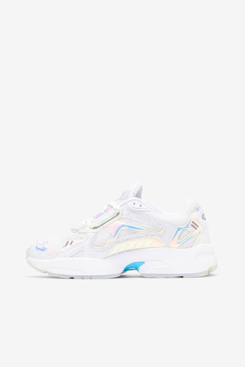 White Women's Fila Archive Rjv Iridescent Sneakers | Fila409UV