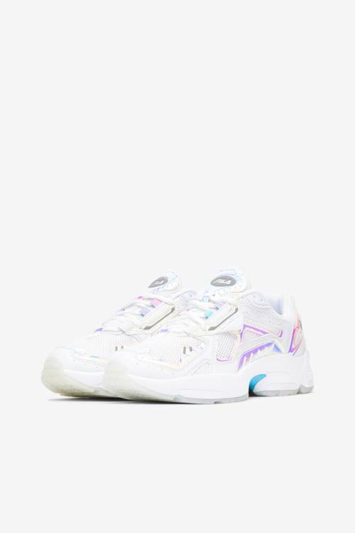 White Women's Fila Archive Rjv Iridescent Sneakers | Fila409UV