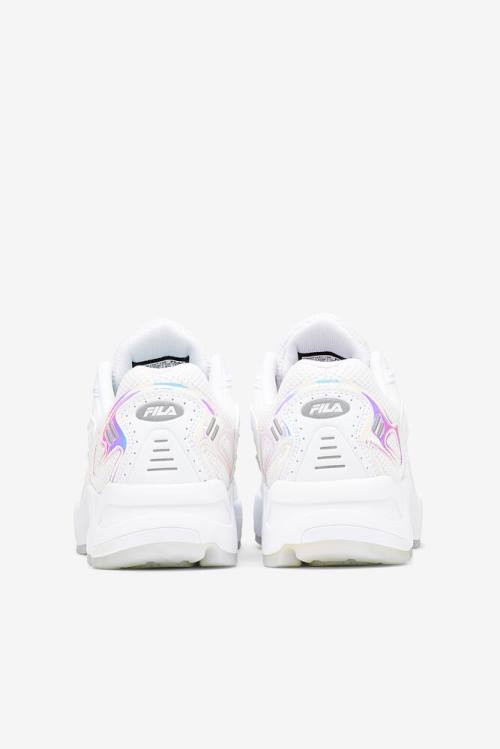 White Women's Fila Archive Rjv Iridescent Sneakers | Fila409UV