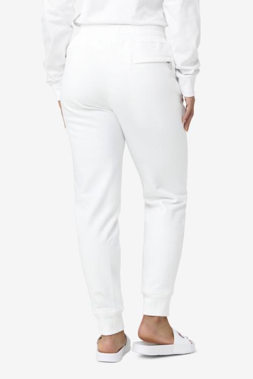 White Women's Fila Chardon Jogger Pants | Fila261SB