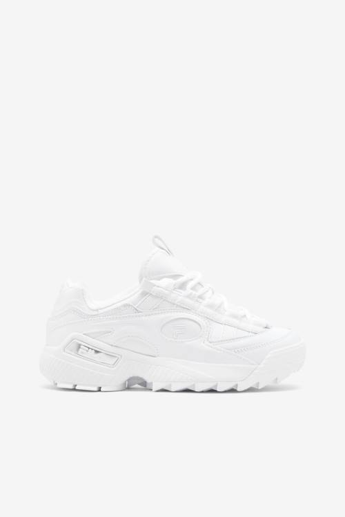 White Women\'s Fila D-formation Sneakers | Fila138FZ