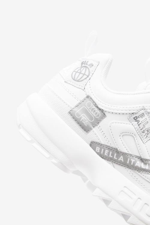 White Women's Fila Disruptor 2 110th Year Anniversary Sneakers | Fila836TS