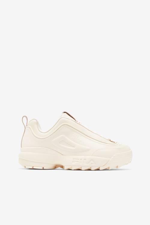 White Women\'s Fila Disruptor 2 Disruptor Zero Sneakers | Fila187XZ