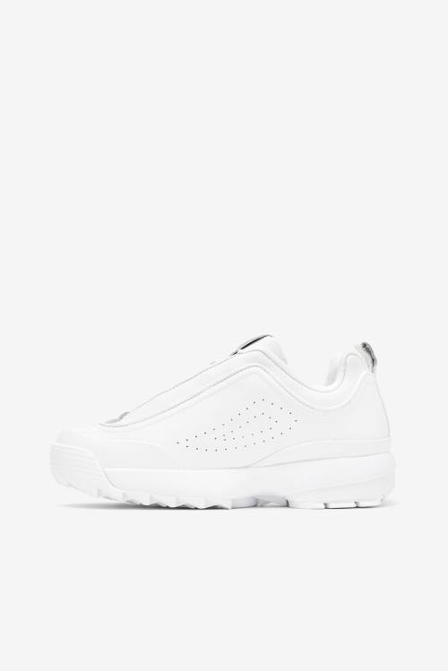 White Women's Fila Disruptor 2 Disruptor Zero Sneakers | Fila195JI