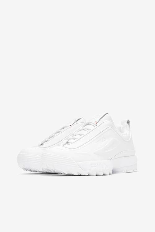 White Women's Fila Disruptor 2 Disruptor Zero Sneakers | Fila195JI