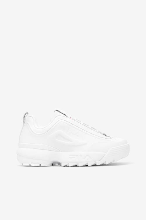 White Women\'s Fila Disruptor 2 Disruptor Zero Sneakers | Fila195JI