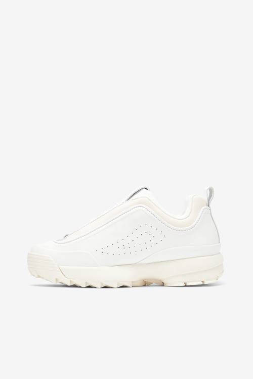 White Women's Fila Disruptor 2 Disruptor Zero Sneakers | Fila573OE