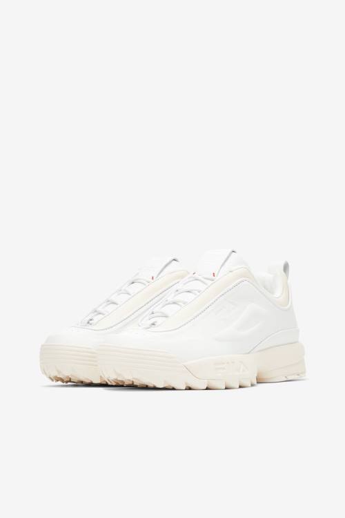 White Women's Fila Disruptor 2 Disruptor Zero Sneakers | Fila573OE