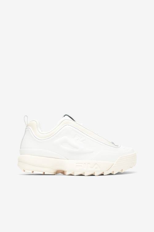 White Women\'s Fila Disruptor 2 Disruptor Zero Sneakers | Fila573OE