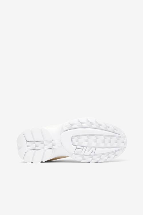 White Women's Fila Disruptor 2 Disruptor Zero Sneakers | Fila790VL