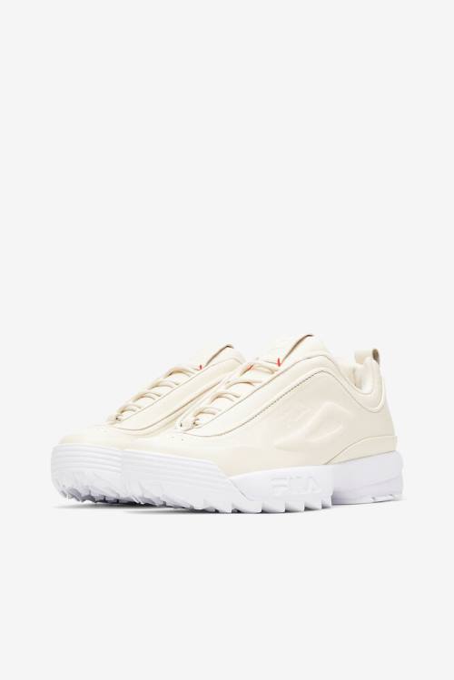 White Women's Fila Disruptor 2 Disruptor Zero Sneakers | Fila790VL