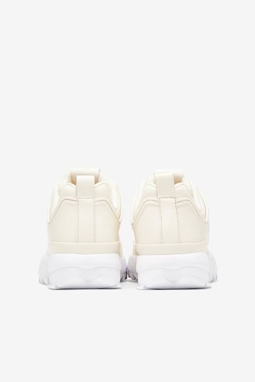 White Women's Fila Disruptor 2 Disruptor Zero Sneakers | Fila790VL