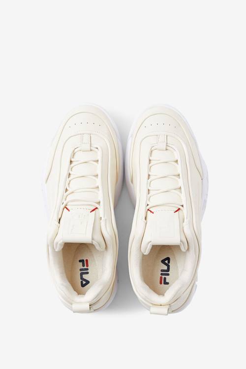 White Women's Fila Disruptor 2 Disruptor Zero Sneakers | Fila790VL