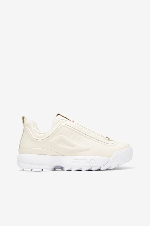 White Women\'s Fila Disruptor 2 Disruptor Zero Sneakers | Fila790VL