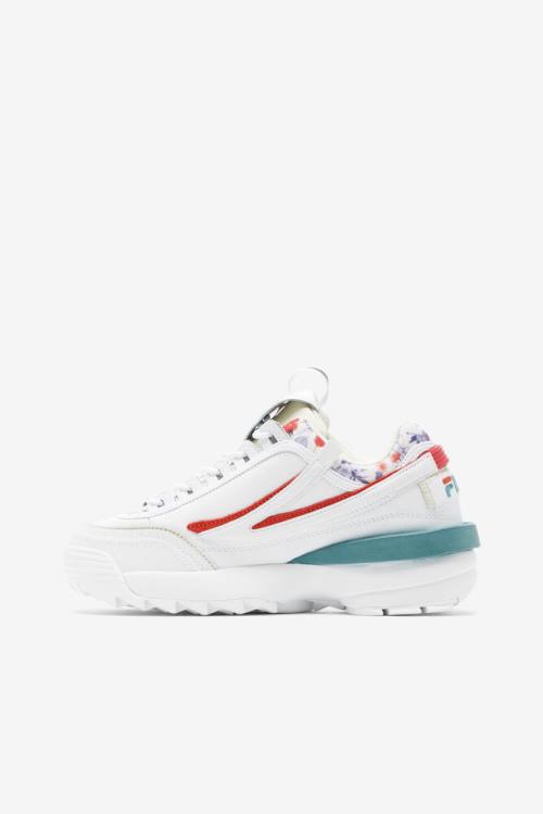 White Women's Fila Disruptor 2 Exp Sneakers | Fila872HU