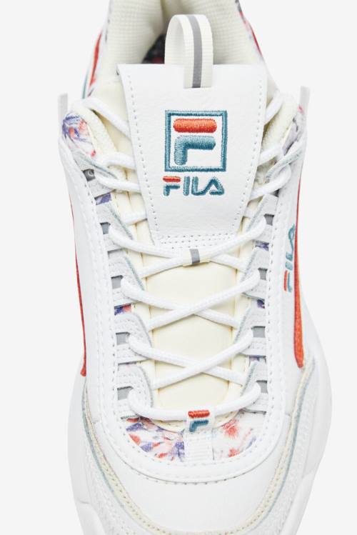 White Women's Fila Disruptor 2 Exp Sneakers | Fila872HU