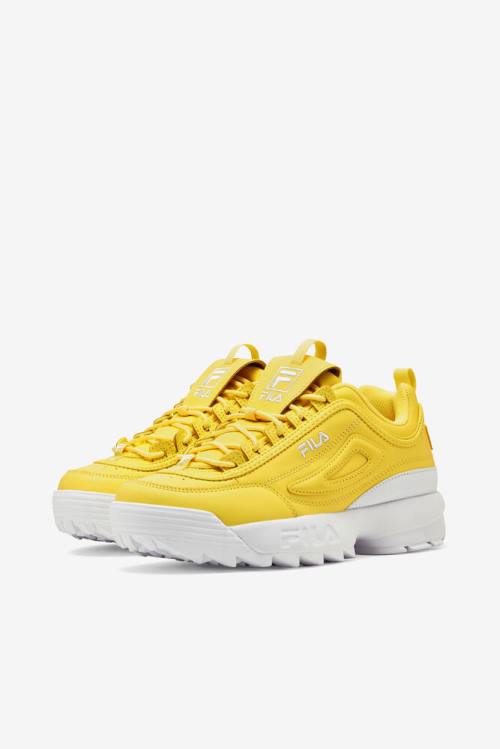 White Women's Fila Disruptor 2 Premium Sneakers | Fila431MH