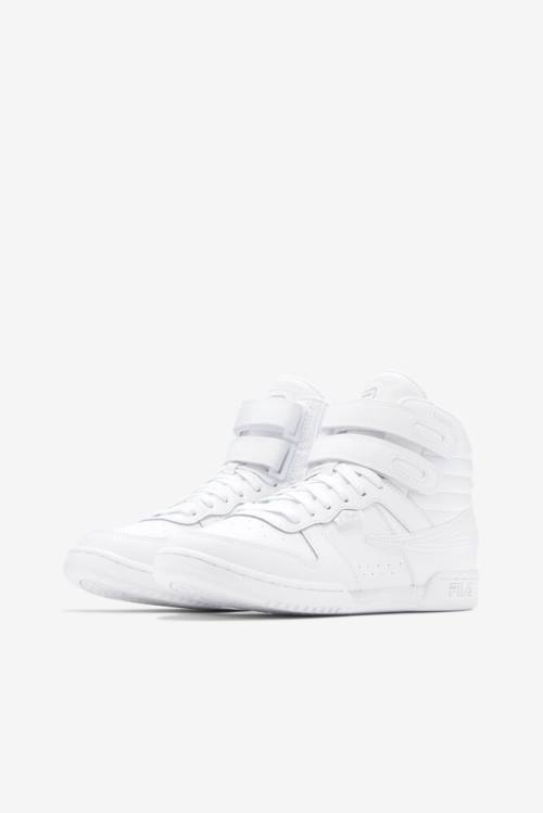 White Women's Fila F-14 Sneakers | Fila327IW