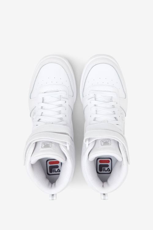 White Women's Fila F-14 Sneakers | Fila327IW