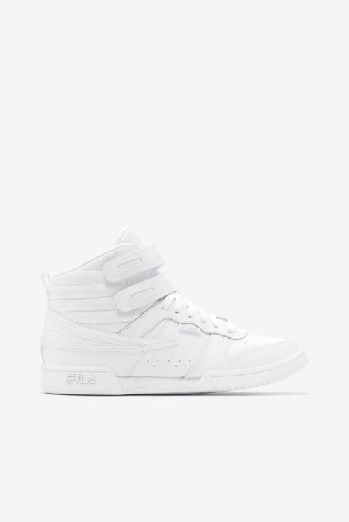 White Women\'s Fila F-14 Sneakers | Fila327IW