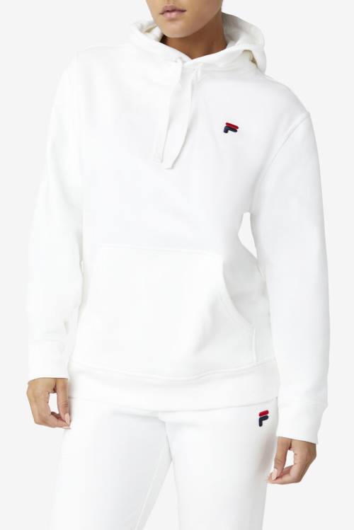 White Women's Fila Godfrey Hoodie | Fila843IZ