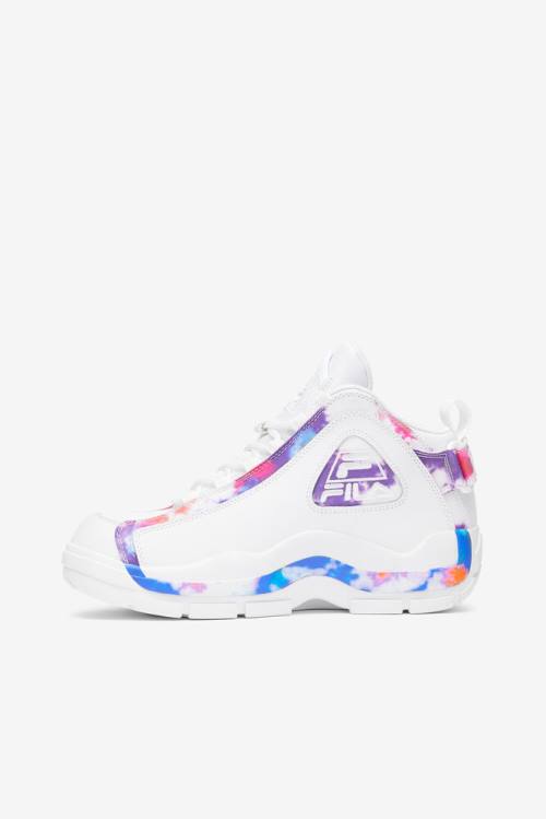 White Women's Fila Grant Hill 2 Tie Dye Sneakers | Fila356JA