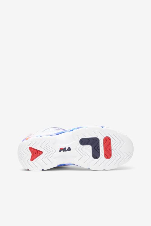 White Women's Fila Grant Hill 2 Tie Dye Sneakers | Fila356JA