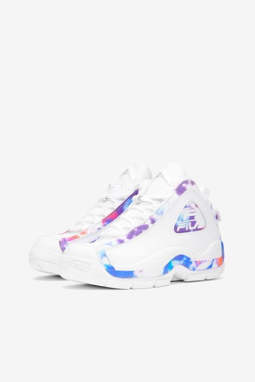 White Women's Fila Grant Hill 2 Tie Dye Sneakers | Fila356JA