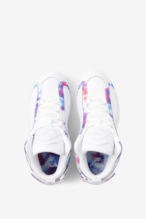 White Women's Fila Grant Hill 2 Tie Dye Sneakers | Fila356JA