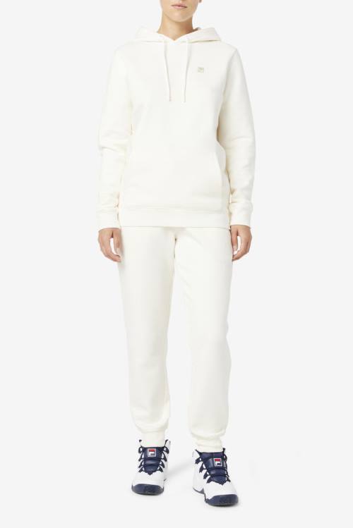 White Women's Fila Lylah Hoodie | Fila627LO