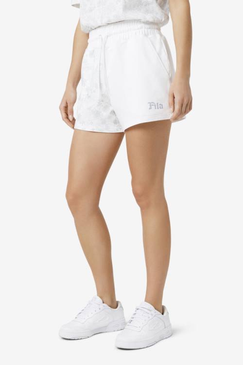 White Women's Fila Miriam Shorts | Fila987JD