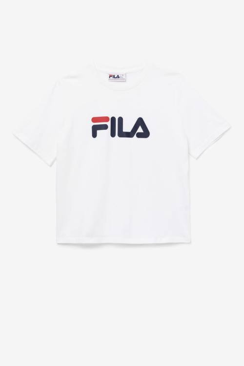 White Women\'s Fila Miss Eagle Tee T Shirts | Fila291LC