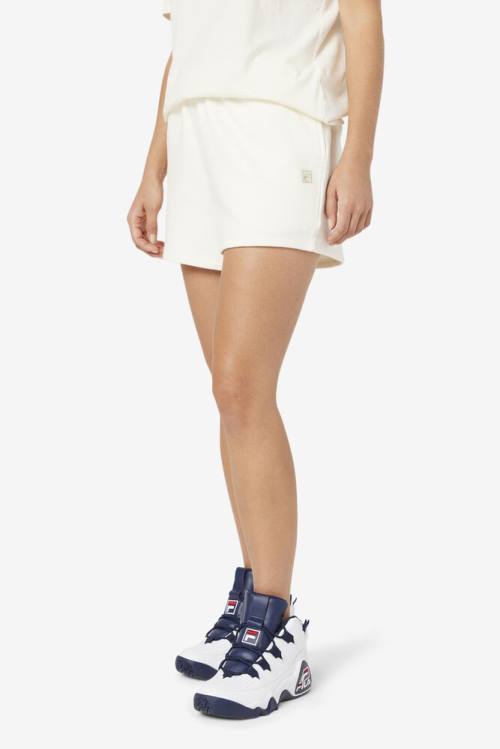 White Women's Fila Nalani Shorts | Fila025KE