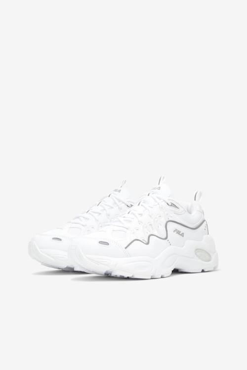 White Women's Fila Nitra Sneakers | Fila145DJ