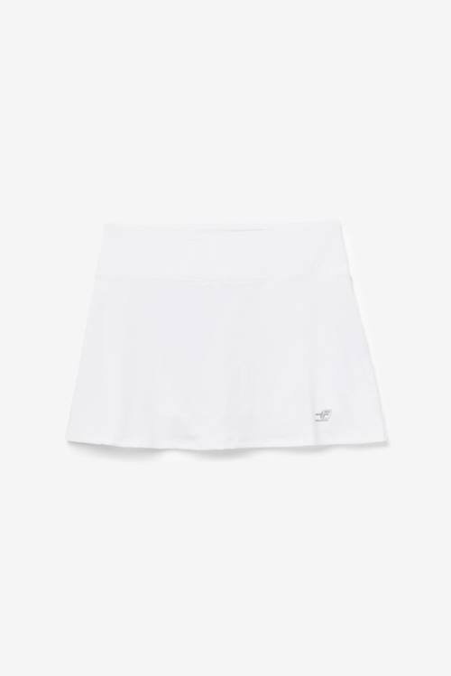 White Women\'s Fila Pickleball Flounce Skort Skirts | Fila461OA