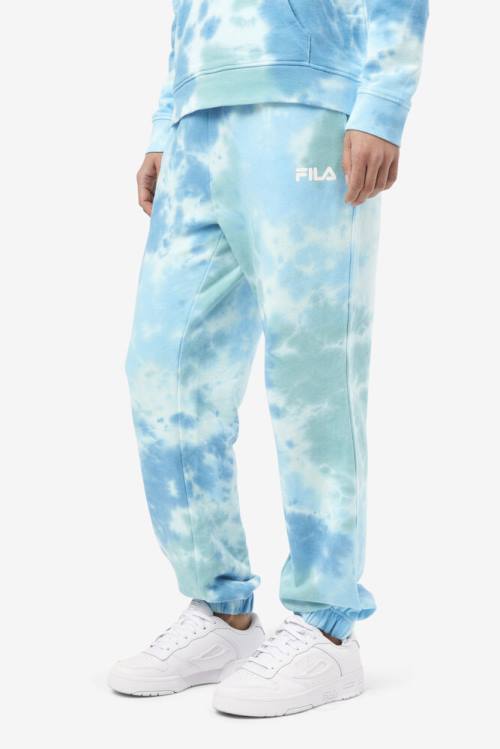 White Women's Fila Raleigh Tie Dye Jogger Pants | Fila249ZH