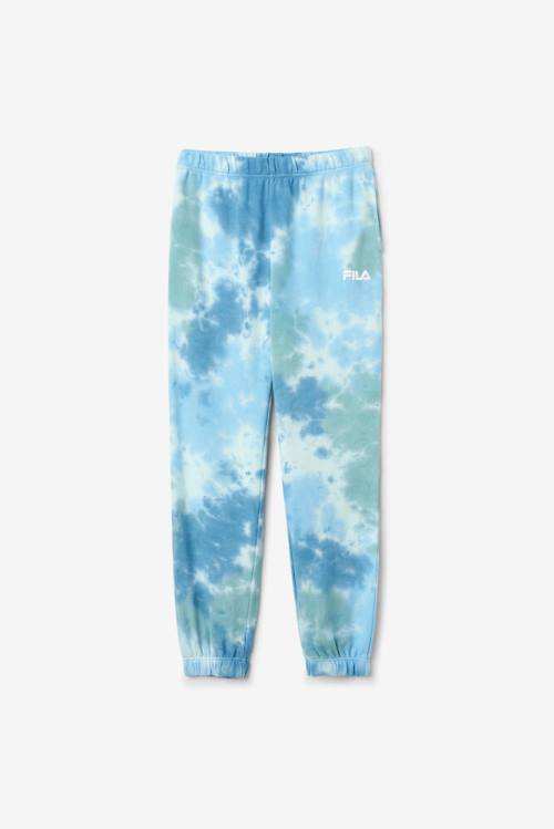 White Women\'s Fila Raleigh Tie Dye Jogger Pants | Fila249ZH