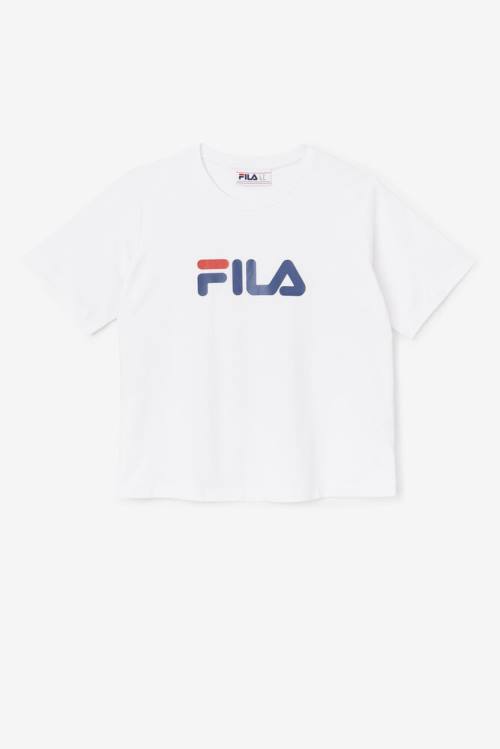 White Women\'s Fila Thea Tee T Shirts | Fila065EW