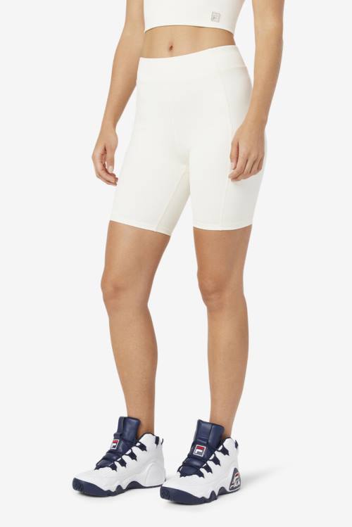 White Women's Fila Tiana Bike Shorts | Fila632LM