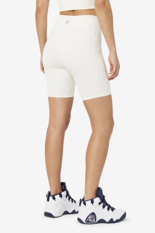 White Women's Fila Tiana Bike Shorts | Fila632LM