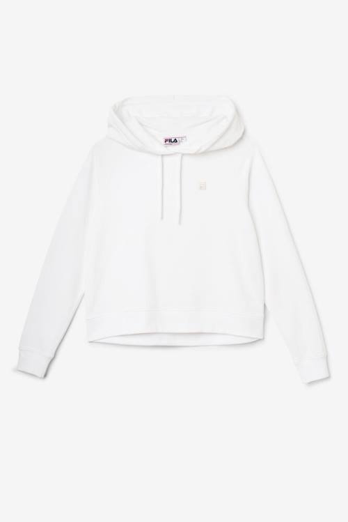 White Women\'s Fila Valeria Hoodie | Fila175FQ