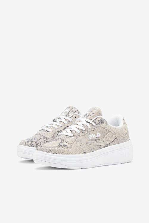 White Women's Fila Wx-100 Snake Sneakers | Fila803XC