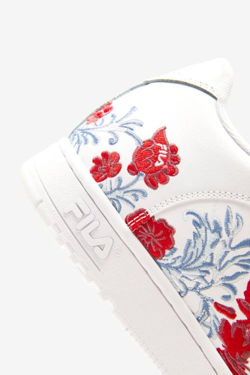 White Women's Fila Wx-110 Flower Sneakers | Fila245IC