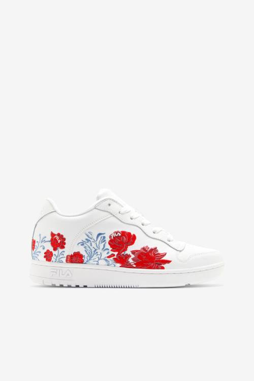 White Women\'s Fila Wx-110 Flower Sneakers | Fila245IC