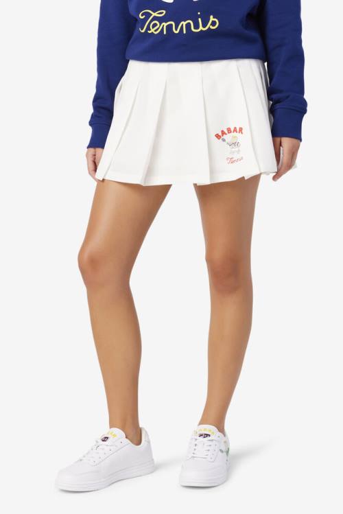 White Women's Fila X Rb Babar Lovell Skirts | Fila830HM