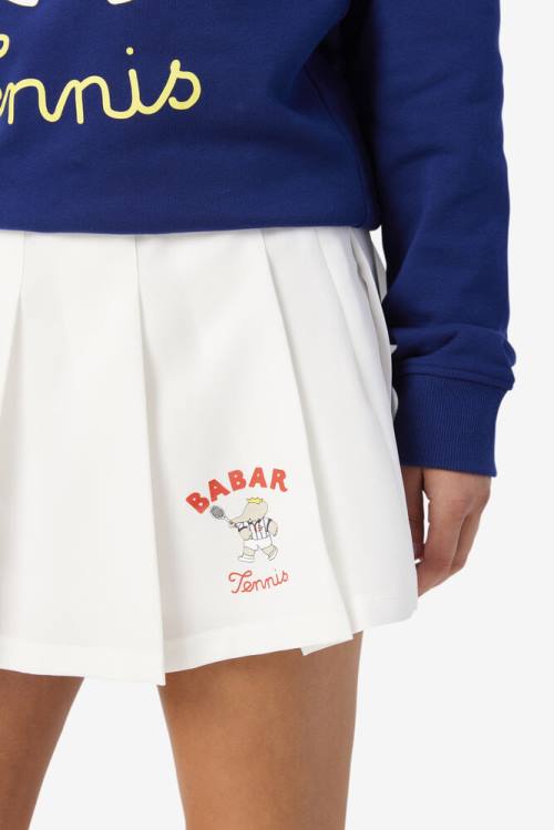 White Women's Fila X Rb Babar Lovell Skirts | Fila830HM