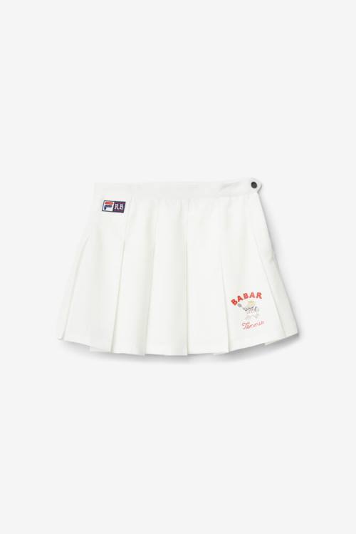 White Women\'s Fila X Rb Babar Lovell Skirts | Fila830HM