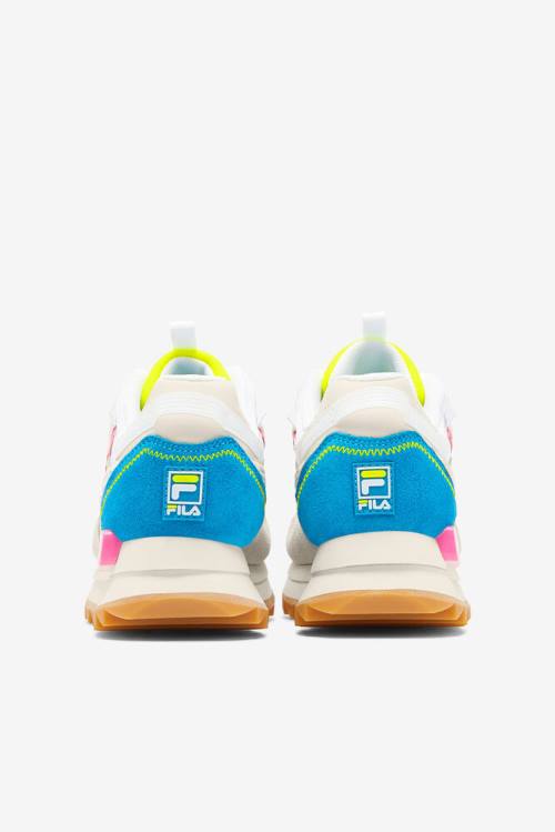 White / Yellow Women's Fila Sandenal Orbit Sneakers | Fila365OL