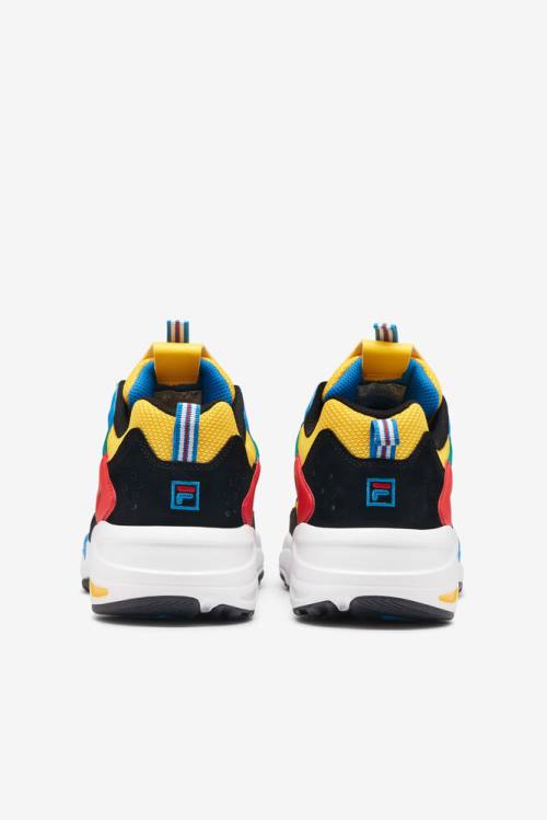 Yellow / Black / Blue Men's Fila Ray Tracer Festival Sneakers | Fila203UL