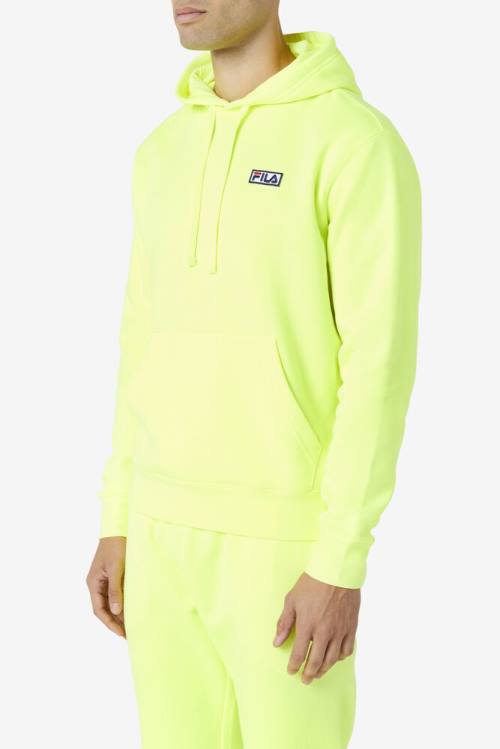 Yellow / Black Men's Fila Algot Hoodie | Fila749NO